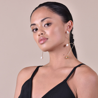Culturesse Andrya Artisan Dancing Pearl Earrings images 5
