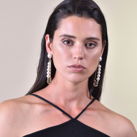 Culturesse Lilou Pearl Pin Statement Earrings (my ears are pierced) images 5