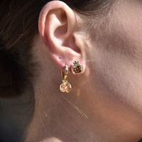 Culturesse Amaris Pomegranate Stud Earrings images 5