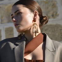 Culturesse Soft Echo Resin Drop Earrings images 5