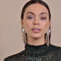 Culturesse Dawn Crystal Diamante Earrings (my ears are not pierced) images 5