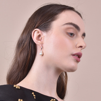 Culturesse Valeria Baroque Pearl Drop Earrings images 5