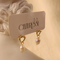 Culturesse Grace Dainty Freshwater Pearl Stud Earrings images 5