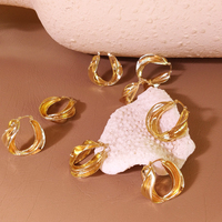 Culturesse Naevia Golden Twists Earrings images 5