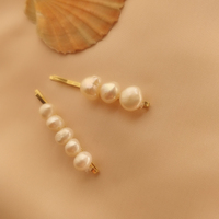 Culturesse April Freshwater Pearl Hair Clip Set images 5