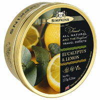 Simpkins Eucalyptus and Lemon 175g Tin Sweets Candy Lollies images 5