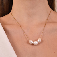 Culturesse Doria Freshwater Pearl Necklace images 5