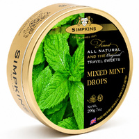 Simpkins Mixed Mint Drops 200g Tin Sweets Candy Lollies images 5
