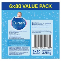 Curash Simply Water Baby Wipes 6 x 80 Pack images 6