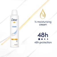 Dove Classic 48h Anti-Perspirant 1/4 Moisturising Cream 250mL images 6