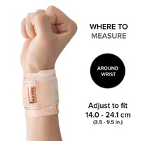 Futuro Wrist Support Strap Adjustable Beige images 6