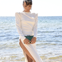 Culturesse Eulla Artsy Resin Clutch (Emerald Green) images 6