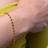 Culturesse Modern Muse Beaded Bracelet (Gold Vermeil) images 6