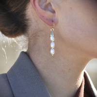 Culturesse Loire Pearl Drop Earrings  images 6