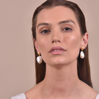 Culturesse Aquaria Mediterranean Baroque Pearl Earrings images 6