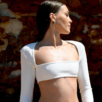 Culturesse Luma Solid U Huggie Earrings (Silver) images 6