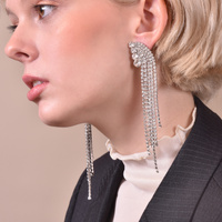 Culturesse Emilio Crystal Diamante Earrings (My ears are pierced) images 6