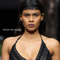 Culturesse Hanako Sculpture Ear Cuff (Gold Pair) images 6