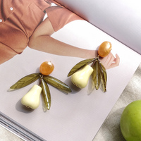 Culturesse Filicia Fashion Fruit Drop Earrings (for non-pierced ears) images 6