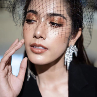 Culturesse Bianca Fancy Rhinestone Tassel Earrings (my ears are not pierced) images 6