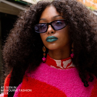 Culturesse Allyriane Fuchsia Drops Statement Earrings (for pierced ears) images 6