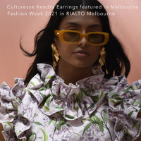 Culturesse Kendra Modern Sculpture Art Earrings images 6