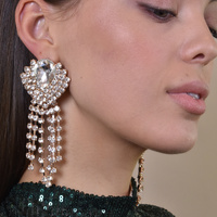 Culturesse Dawn Crystal Diamante Earrings (my ears are not pierced) images 6