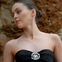 Culturesse Scorpio Artisan Zirconia Pavé Stud Earrings (Silver) images 6