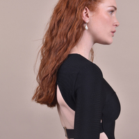 Culturesse Alyx Silver Hoop Baroque Pearl Earrings images 6