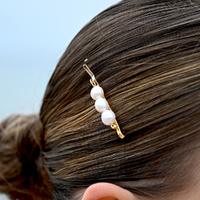 Culturesse Adva Freshwater Pearl Hair Clip images 6