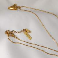 Culturesse Estrella Heart of Gold Pendant Necklace images 6