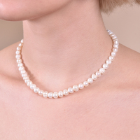 Culturesse Bijou Freshwater Pearl Choker Necklace images 6