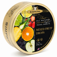 Simpkins Mixed Fruit Drops 200g Tin Sweets Candy Lollies images 6