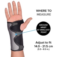 Futuro Wrist Comfort Stabilising Brace Adjustable Black & Grey images 7