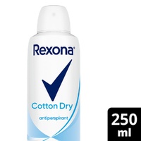 Rexona Antiperspirant Aerosol Deodorant Cotton Dry 250mL images 7