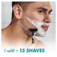 Gillette Mach3+ Razor Handle Plus 2 Cartridges 3 Piece Set images 7