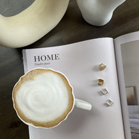 Culturesse Zen Minimal Muse Dainty Huggie Earrings images 7