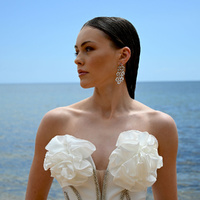 Culturesse Lenore Sculptured Loop Mesh Earrings (Silver) images 7