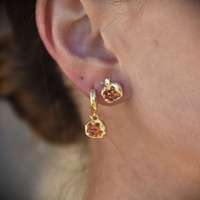 Culturesse Amaris Pomegranate Stud Earrings images 7