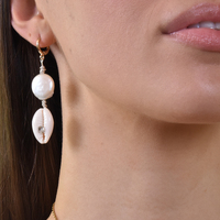 Culturesse Estere Runway Shell Drop Earrings images 7
