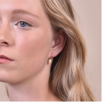 Culturesse Irena Gold Vermeil Evil Eye Earrings images 7