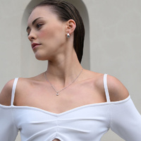 Culturesse Essie Fine Heart Padlock Pendant Necklace (Silver) images 7