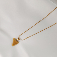 Culturesse Estrella Heart of Gold Pendant Necklace images 7
