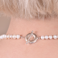 Culturesse Bijou Freshwater Pearl Choker Necklace images 7