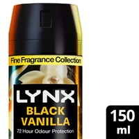 Lynx Fine Fragrance Body Spray Black Vanilla 150mL x 6 images 8