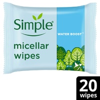 Simple Kind To Skin Micellar Biodegradable Facial Wipes 20 Wipes x 6 images 8