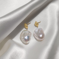 Culturesse Aquaria Mediterranean Baroque Pearl Earrings images 8