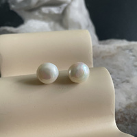 Culturesse Bay Baroque Pearl Stud Earrings (Imperfect No.2) images 8