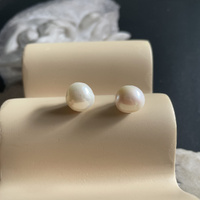 Culturesse Bay Baroque Pearl Stud Earrings (Imperfect No.6) images 8