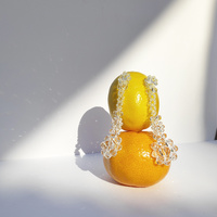 Culturesse Isadora Beaded Floral Drop Earrings (My ears are pierced) images 8